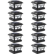 Solar Post Cap Lights SideInlar 8 LED Warm & Cool White Solar Post Cap Lights SideInlar 8 LED Warm & Cool White