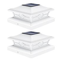 Solar Post Cap Lights VOLISUN, pacote com 2 modos à prova d'água