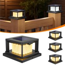 Solar Post Lights Mlambert, pacote com 4, 2 modos, LED de 30 lm