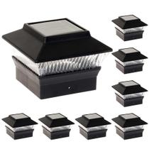 Solar Power Outdoor Post Cap Lights GreenLighting, pacote com 8 Solar Power Outdoor Post Cap Lights GreenLighting, pacote com 8