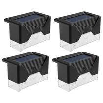 Solar Power Pir Motion Sensor Wall Light Lâmpada de jardim ao ar livre à prova d'água 4pc