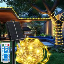 Solar Rope Lights LairtPow 12m 100 LEDs Dual Charge Warm White Solar Rope Lights LairtPow 12m 100 LEDs Dual Charge Warm White