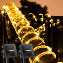 Solar Rope String Lights Brightown 39 pés 100 LED à prova d'água