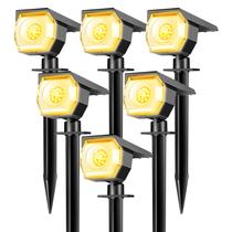 Solar Spot Lights Peasur, pacote com 6 unidades, impermeáveis ao ar livre