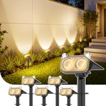 Solar Spot Lights WDTPro, pacote com 6, branco quente, 15H Runtime Solar Spot Lights WDTPro, pacote com 6, branco quente, 15H Runtime