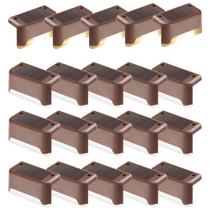 Solar Step Lights PATIOWIN, pacote com 20, impermeável, branco quente
