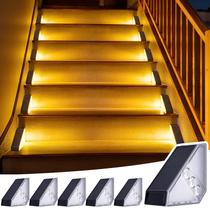 Solar Step Stair Lights JSOT Outdoor Yard Decor, pacote com 6 IP65
