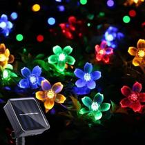 Solar String Flower Lights IticDecor 50 LED Outdoor Waterproof