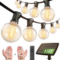 Solar String Lights addlon G50 15m à prova d'água USB Outdoor