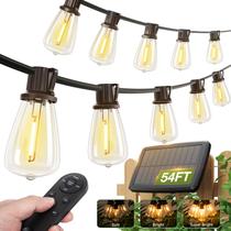 Solar String Lights addlon: Remoto à prova d'água USB de 54 pés, 16 LEDs