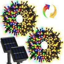 Solar String Lights amadecohome 2x100 LED 13m 8 modos à prova d'água