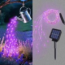 Solar String Lights ANGMLN 200LED 8 modos impermeáveis roxos Solar String Lights ANGMLN 200LED 8 modos impermeáveis roxos