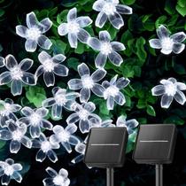 Solar String Lights Brightown 16m 120 LED impermeável branco