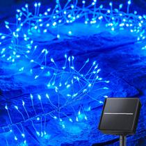 Solar String Lights Brightown 240 LED 19,6 pés azul impermeável