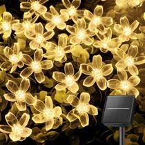 Solar String Lights Brightown 60 LED Flower Warm White Solar String Lights Brightown 60 LED Flower Warm White