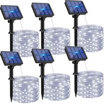 Solar String Lights btfarm, pacote com 6, 198 pés e 480 LED à prova d'água Solar String Lights btfarm, pacote com 6, 198 pés e 480 LED à prova d'água
