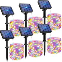 Solar String Lights btfarm, pacote com 6, 480 LED, 60 m, multicolorido Solar String Lights btfarm, pacote com 6, 480 LED, 60 m, multicolorido