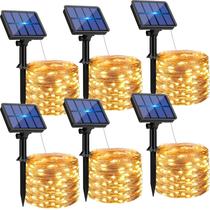 Solar String Lights btfarm, pacote com 6 60 m 480 LED IP65, branco quente Solar String Lights btfarm, pacote com 6 60 m 480 LED IP65, branco quente