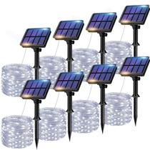 Solar String Lights btfarm, pacote com 8, 640 LED, 80 m, à prova d'água Solar String Lights btfarm, pacote com 8, 640 LED, 80 m, à prova d'água