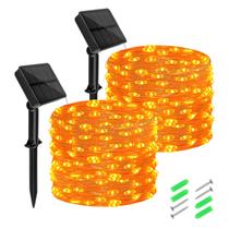 Solar String Lights cshare 5m 50LED à prova d'água laranja