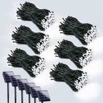 Solar String Lights EEW 600 LED 8 modos à prova d'água Cool White Solar String Lights EEW 600 LED 8 modos à prova d'água Cool White