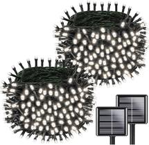 Solar String Lights KAQ 200LED 20m à prova d'água 2PK Cool White