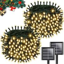 Solar String Lights KAQ 2PK 200LED 20m, branco quente, 8 modos Solar String Lights KAQ 2PK 200LED 20m, branco quente, 8 modos