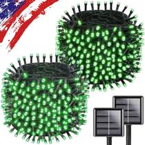 Solar String Lights KAQ Upgrade, pacote com 2, 180 m, 500 LED, 8 modos Solar String Lights KAQ Upgrade, pacote com 2, 180 m, 500 LED, 8 modos