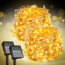 Solar String Lights Selarlyt, pacote com 2, 22 m, 400, LED, IP65, à prova d'água Solar String Lights Selarlyt, pacote com 2, 22 m, 400, LED, IP65, à prova d'água