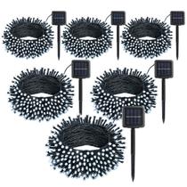 Solar String Lights SyouHome, pacote com 6, 72 m, 600, LED, branco, IP65 Solar String Lights SyouHome, pacote com 6, 72 m, 600, LED, branco, IP65