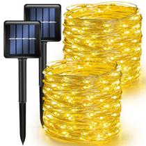 Solar String Lights TW SHINE, pacote com 2, 8 modos, impermeável, 25 m Solar String Lights TW SHINE, pacote com 2, 8 modos, impermeável, 25 m