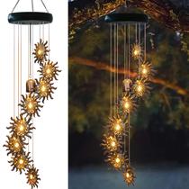 Solar Wind Chimes esgarden 8 LED Sun Moon Star Outdoor