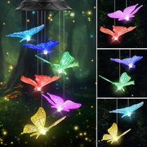 Solar Wind Chimes HEGUD Butterfly Outdoor Waterproof