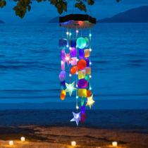 Solar Wind Chimes Zeiliuled, luzes externas coloridas Solar Wind Chimes Zeiliuled, luzes externas coloridas