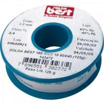 Solda em Fio 189-MSX10 60x40 125g Azul Solda Best Solda em Fio 189-MSX10 60x40 125g Azul Solda Best