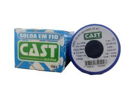 Solda Estanho 1mm 60x40 (snxpb) C/ Fluxo Rolo 200g - Cast