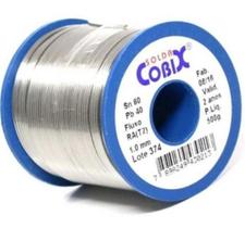 Solda Estanho 60X40 1Mm Com Fluxo Ra T2 Rolo 500G - Cobix