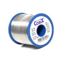 Solda Estanho Cobix 1 Mm 60x40 500g Fluxo Ra T2 Rolo Azul