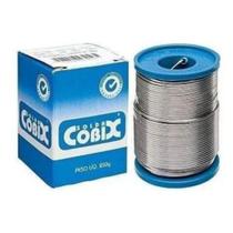 Solda Estanho Fio Cobix 250g com Fluxo 1,0mm - 60x40 Solda Estanho Fio Cobix 250g com Fluxo 1,0mm - 60x40