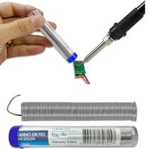 Solda Estanho Tubo 40x60 0,8mm 10g Manutenção Eletrônica Solda Estanho Tubo 40x60 0,8mm 10g Manutenção Eletrônica