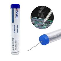 Solda Fio Estanho Tubo 10g 1mm Com Fluxo P/ Solda - Exbom Solda Fio Estanho Tubo 10g 1mm Com Fluxo P/ Solda - Exbom