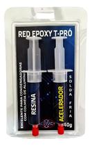 Solda Fria Red Epoxy T Pro Condensador De Aluminio 40 Gramas - Brasweld