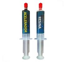 Solda Fria Red Epoxy T-Pró Resina e Acelerador 40g Brasweld