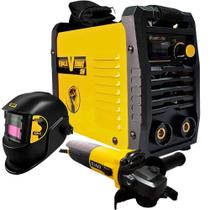 Solda Inversora Monofásico com Esmerilhadeira Angular 850W e Máscara de Solda EVALD