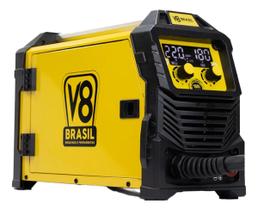 Solda Mig, Eletrodo e TIG V8 Brasil 180i Inversora Solda Profissional Alta Performance