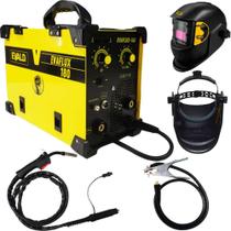 Solda Multiprocesso MIG FLEX TIG e Eletrodo com Máscara EVAFLUX-180 Bivolt EVALD