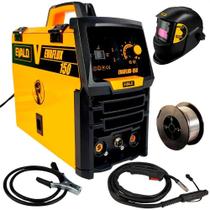 Solda Multiprocesso MIG sem Gás Sinérgica com Máscara EVAFLUX-150 220V EVALD