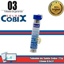 Solda Tubinho Estanho Cobix 63x37 1,0mm 22g