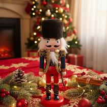 Soldadinho Quebra Nozes Enfeite De Natal Mesa Natalino Natal Quebra Nozes Enfeite Fofo Madeira