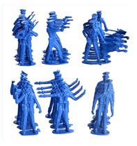 Soldadinhos de Chumbo 24 Mini Bonecos de Guerra Brinquedo de Plástico